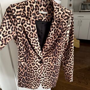 Alice + Olivia Animal Print Blazer
